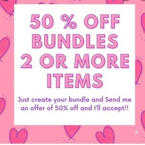 🌞SUMMER SALE🌞 50% off all bundles of 2 or more! No exclusions!